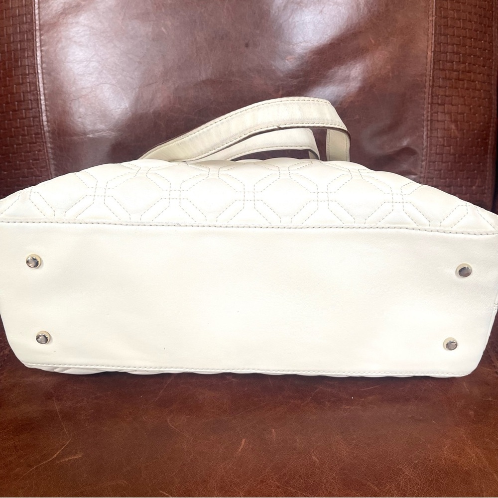 Kate Spade Astor Court Rachelle Quilted Satchel & Shoulder Bag In Creamy White - Picture 4 of 11